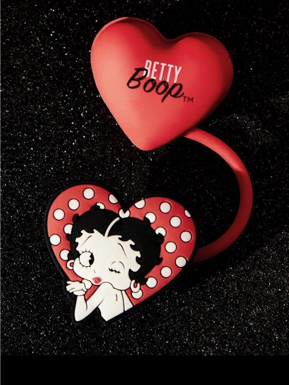 Betty Boop Red and White Straw Cover